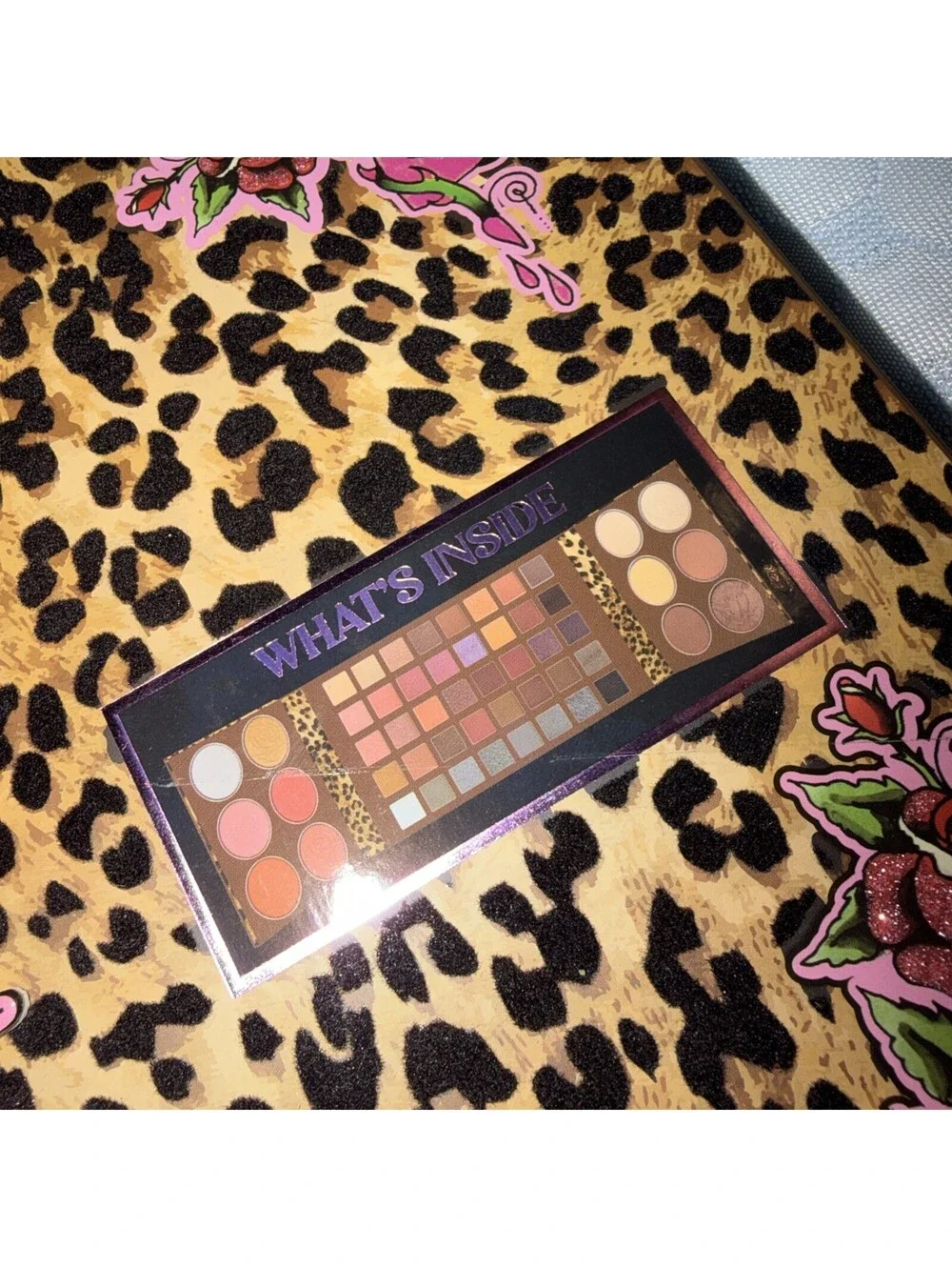 Ed Hardy Leopard Chrome 52 Pc Face & Eye Makeup Palette Eyeshadow Blush New